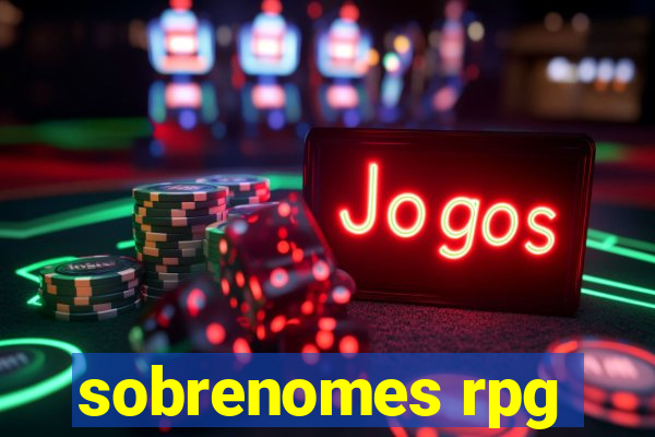 sobrenomes rpg